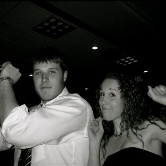 Remember that spring formal referenced in our "How We Met" story? Here's a snap of that night.
