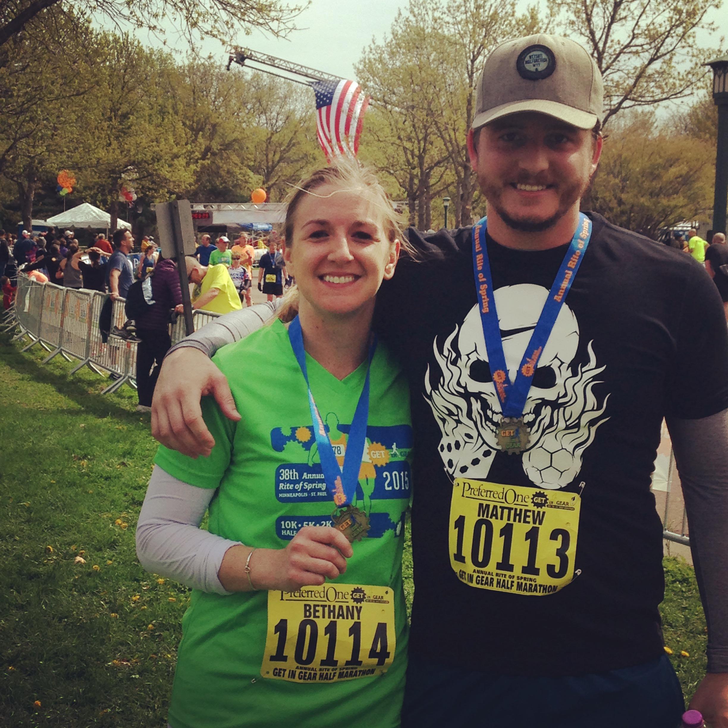 1st half marathon