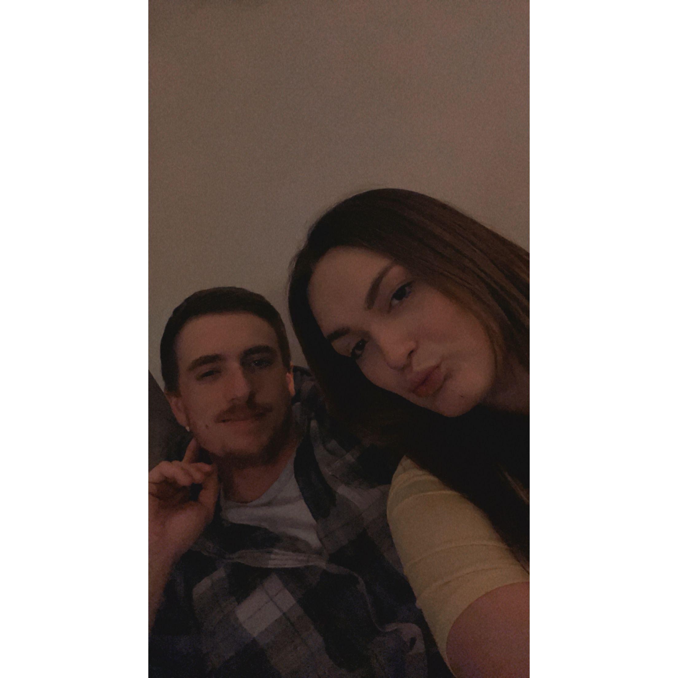 Our first picture as boyfriend and girlfriend