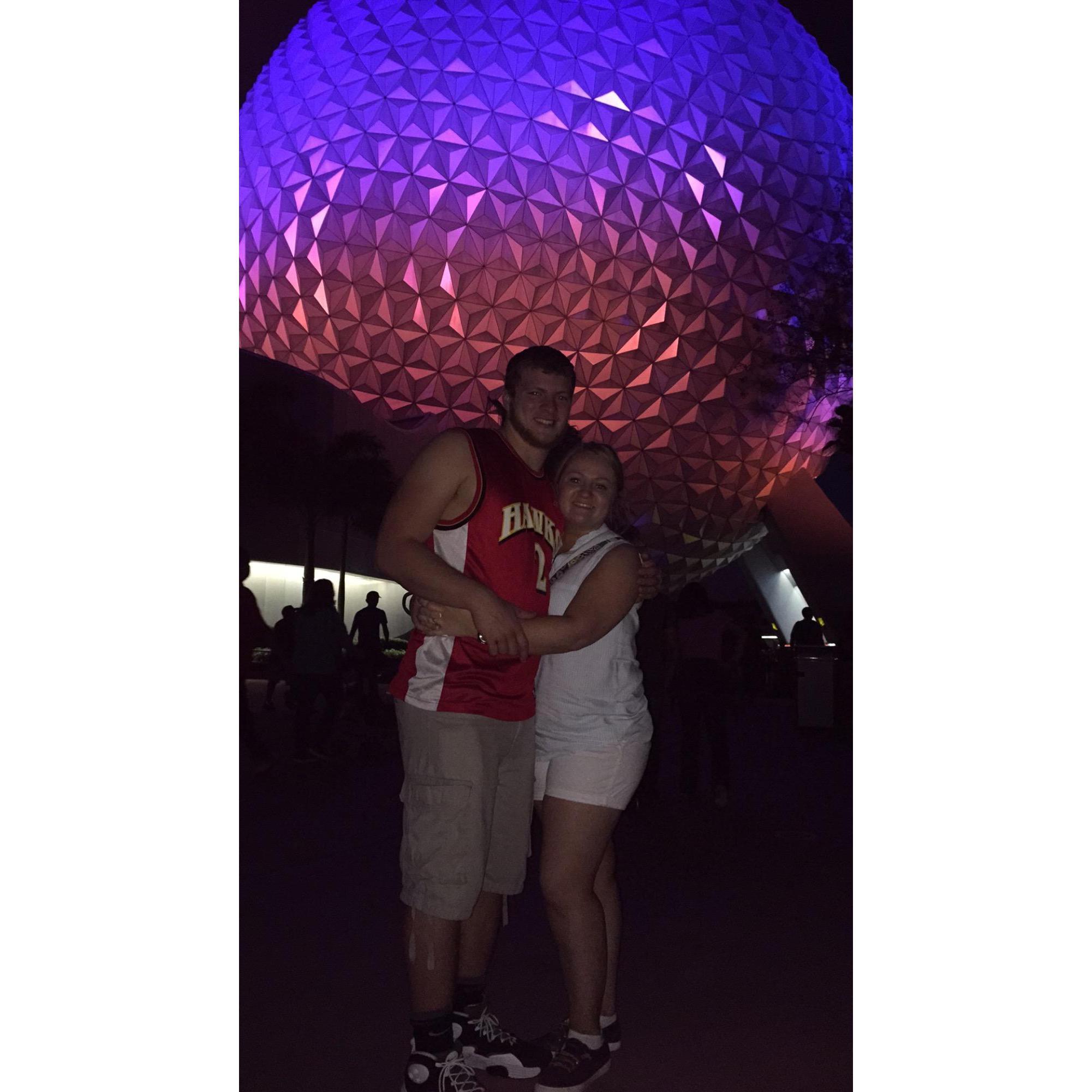 Our first trip together. Of course it was Disney World!