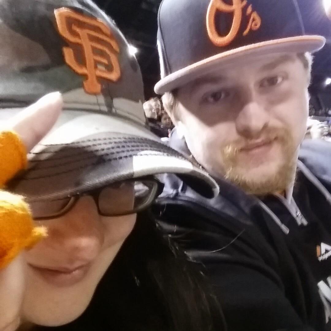 Nick's not amused but he loves me!