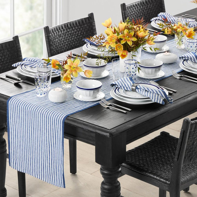 Ticking Stripe Table Runner