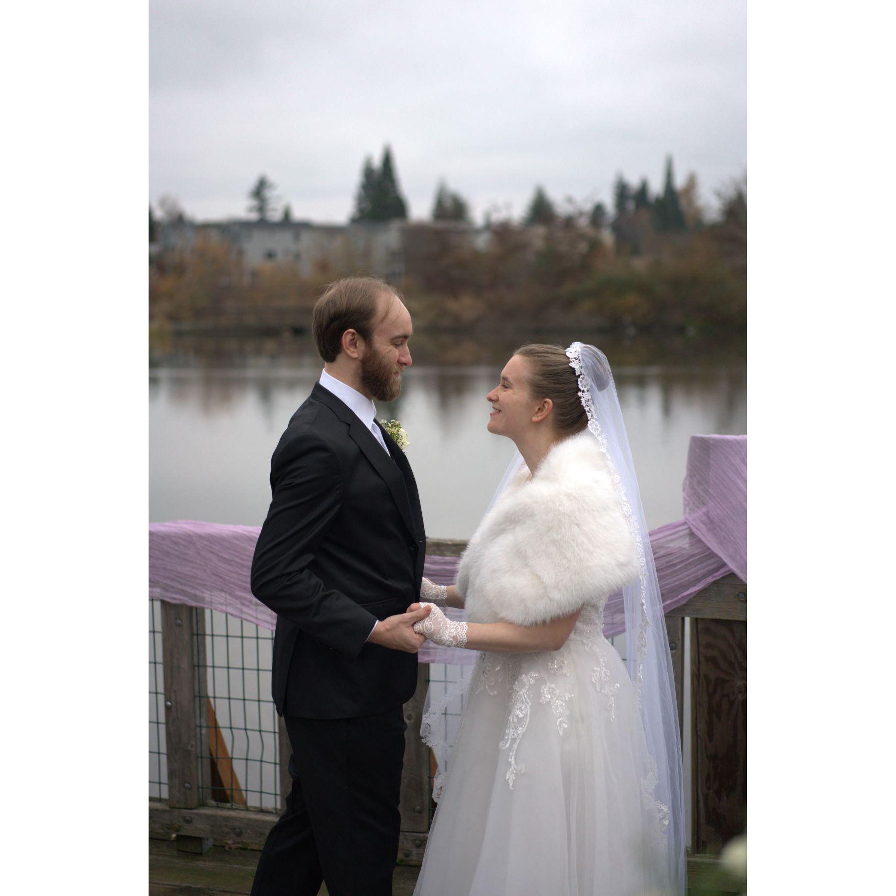 After our "I do" at our ceremony in November