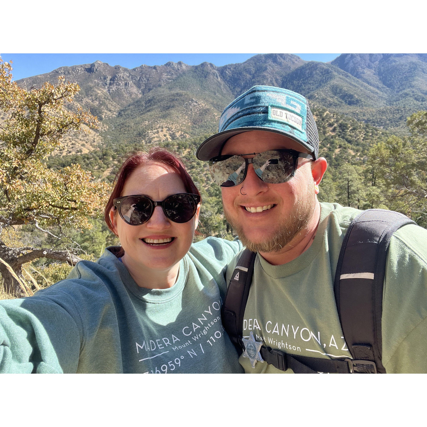 On a hike in Arizona. Did you know Arizona had so many mountains?!