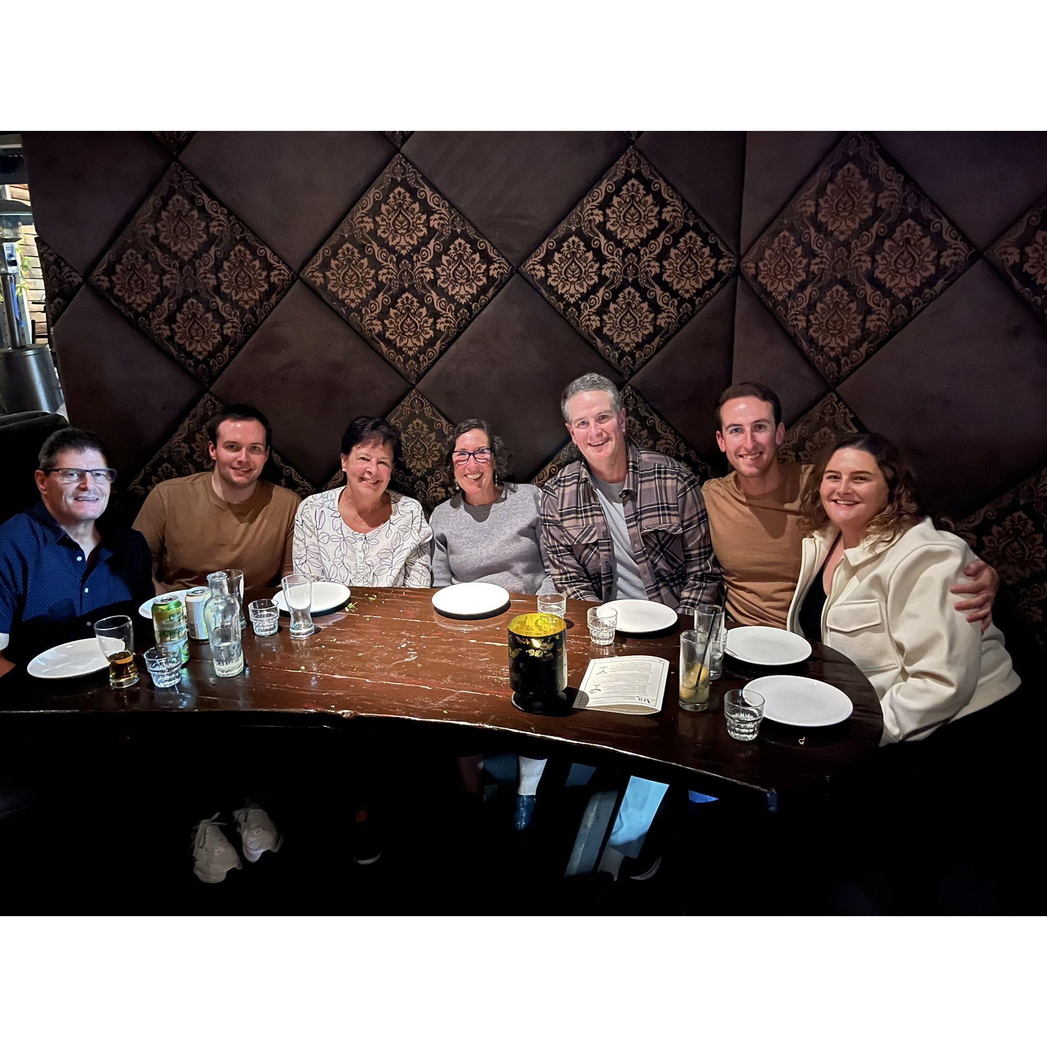 Celebrating the holidays and our engagement with our families