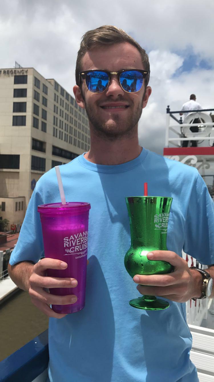I think Greg liked the Savannah Riverboat Cruise… July 2017