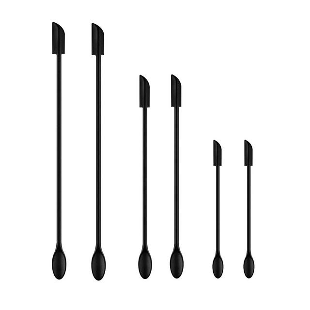 Spatula Set of 6 Silicone Mini Makeup Spatulas,Small Rubber Spatula for Cooking or Baking,Kitchen Gadgets Spatula Silicone for Mini Jar,Cosmetics or Reusable Beauty Spatula
