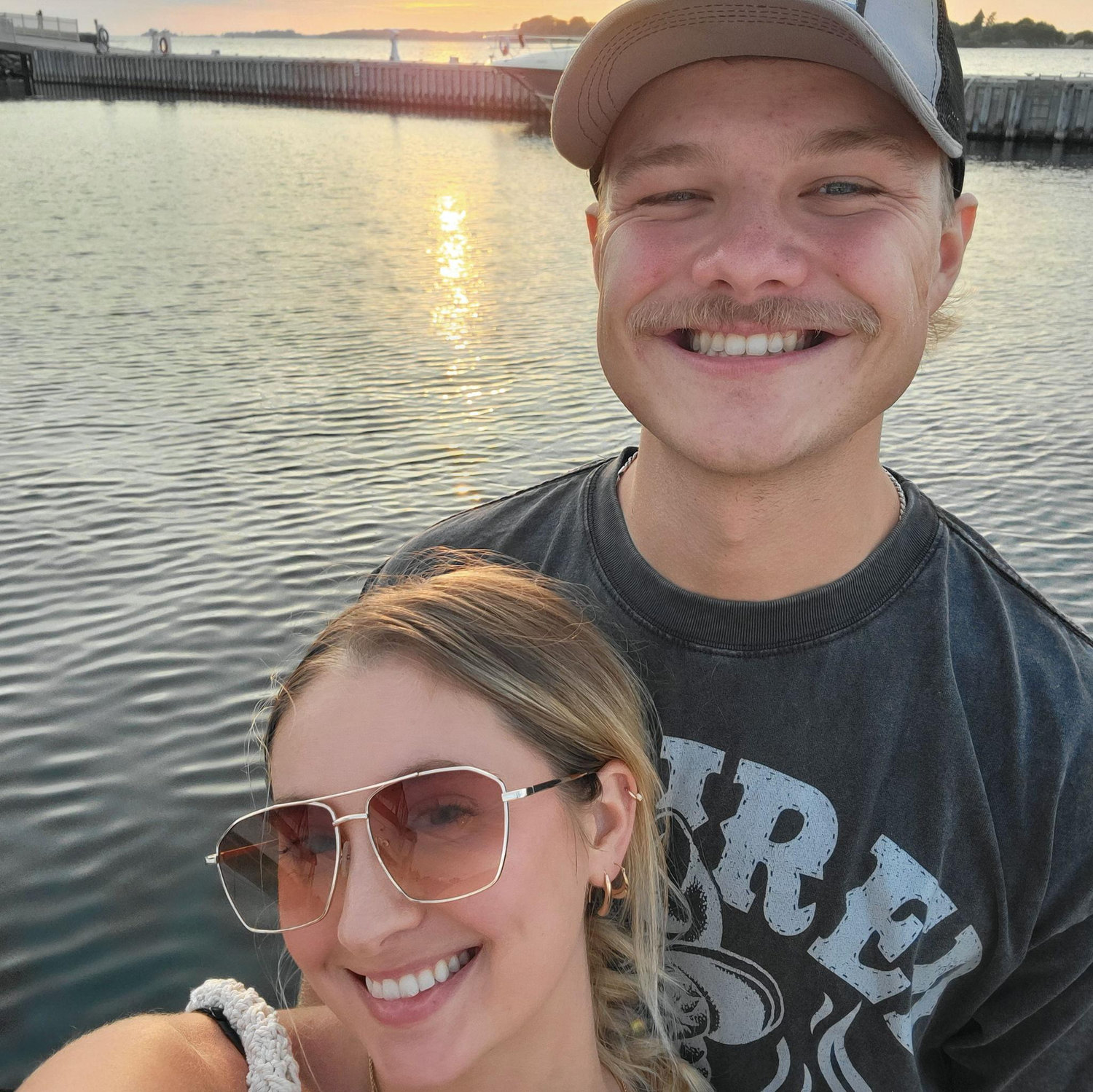 Sunset walk along the river
