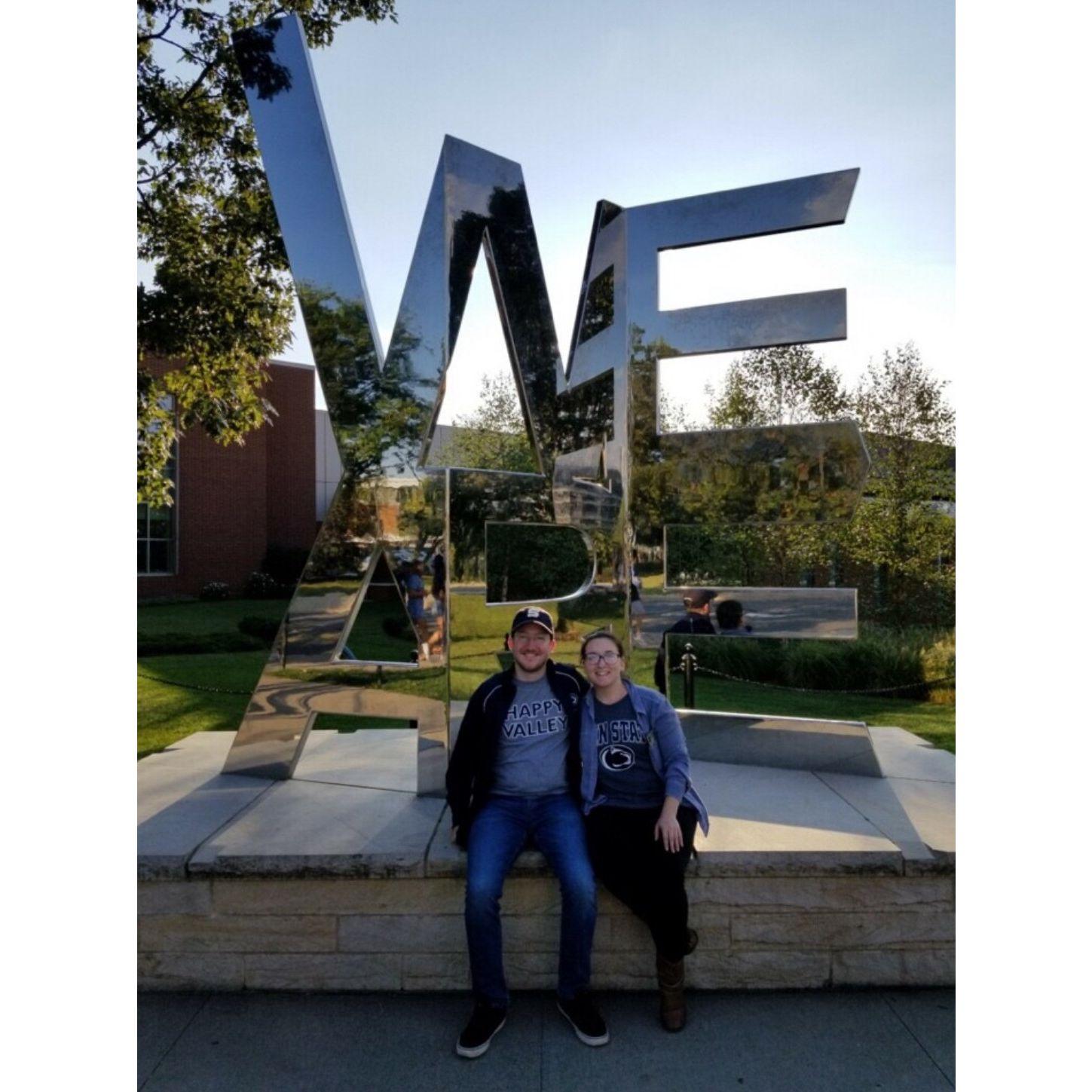 Visiting Seth's alma mater, September 2019