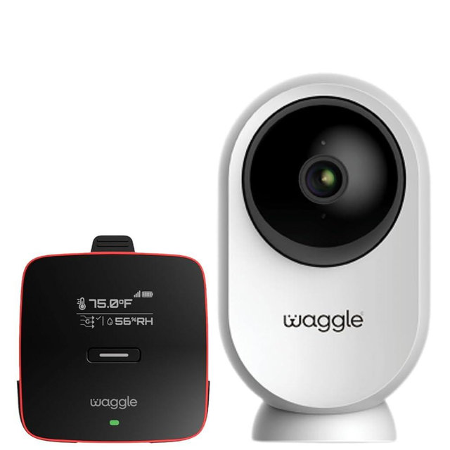 Waggle 4G LTE Pet Monitor PRO + RV Mini Camera - Cellular Temperature & Humidity Monitor, Real-time Alerts - RV/Camper/Van/Car Monitoring - Subscription Required