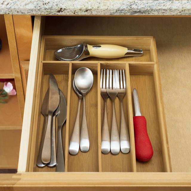 Brompton 2'' H x 10'' W x 14'' D Flatware & Kitchen Utensils Drawer Organizer