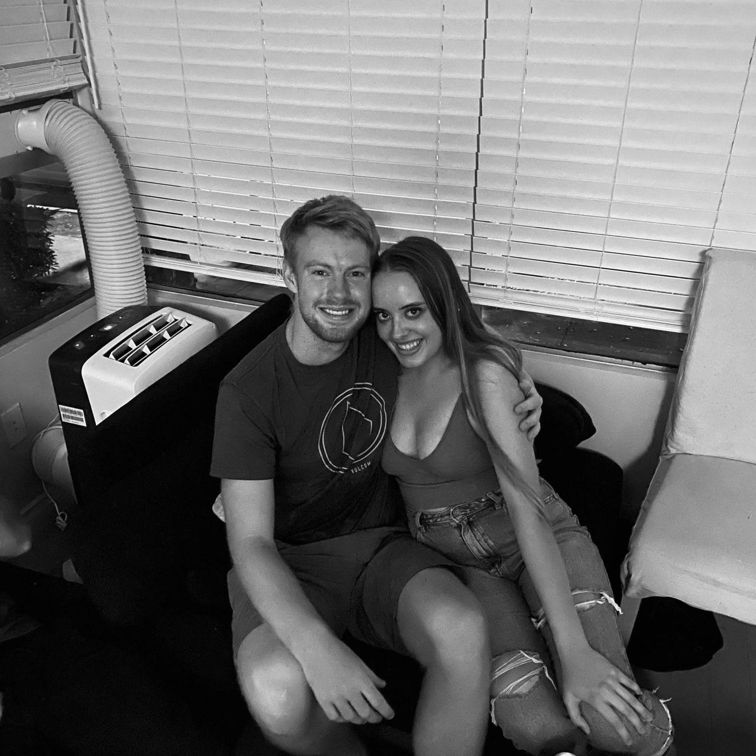 Our first picture as a couple