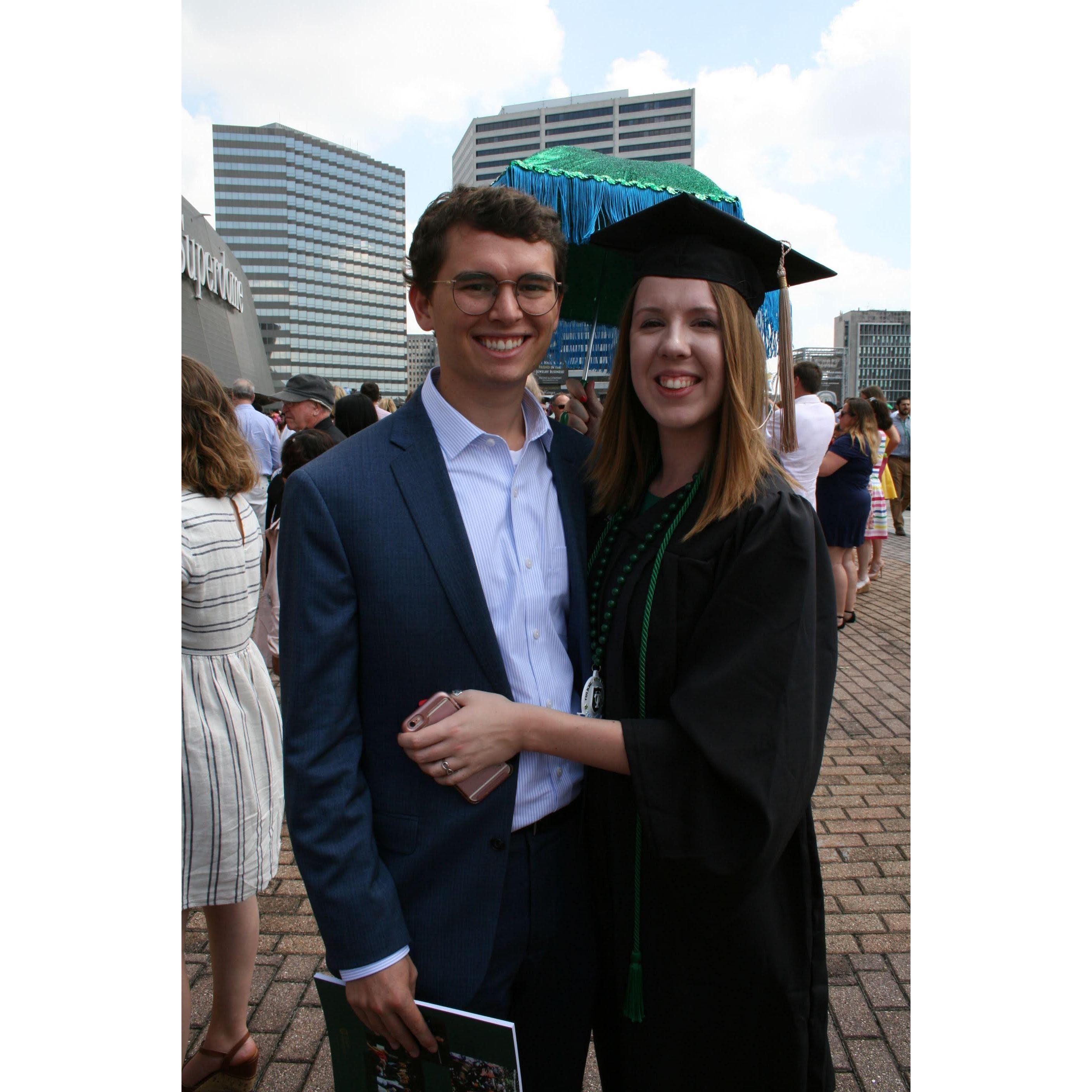 Emily's graduation from Tulane in 2018!