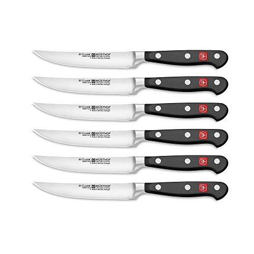 Wusthof WU9730 CLASSIC Six Piece Steak Set, One Size, Black, Stainless Steel