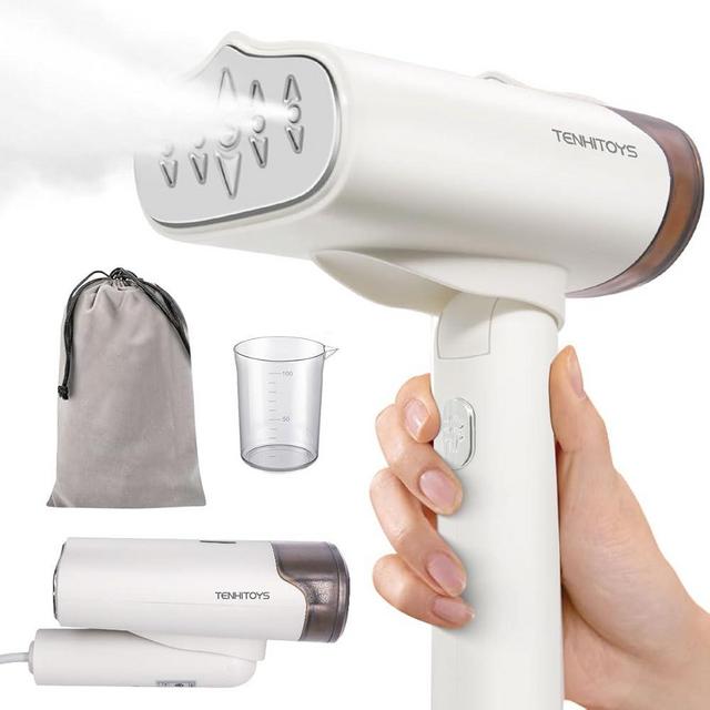 1000w Travel garment Steamer Iron for Clothes: 10s fast heat up Mini Portable handheld clothes steamers Travel Size Small Steam Iron Hand Held Foladble clothing fabric steamer travel gift essentials