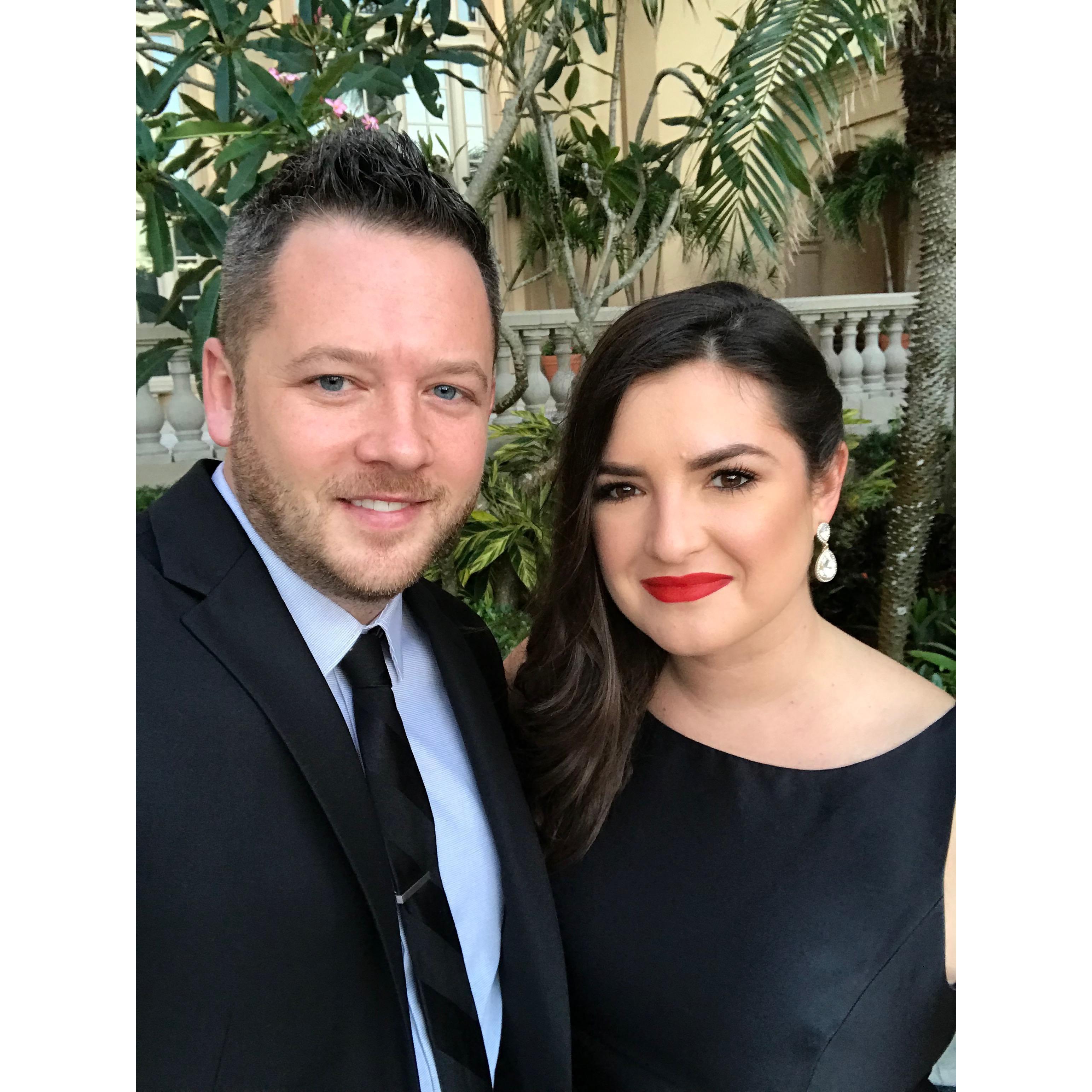 All black everything at one of our friend's weddings