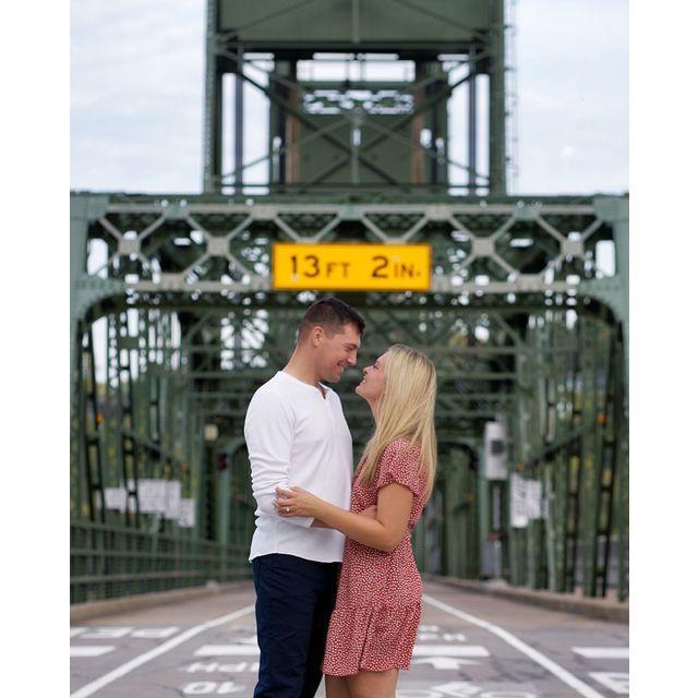 Our engagement pictures were taken at the exact place where we got engaged.