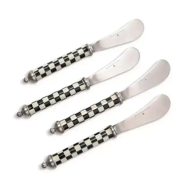 Courtly Check Supper Club Spreaders, Set of 4