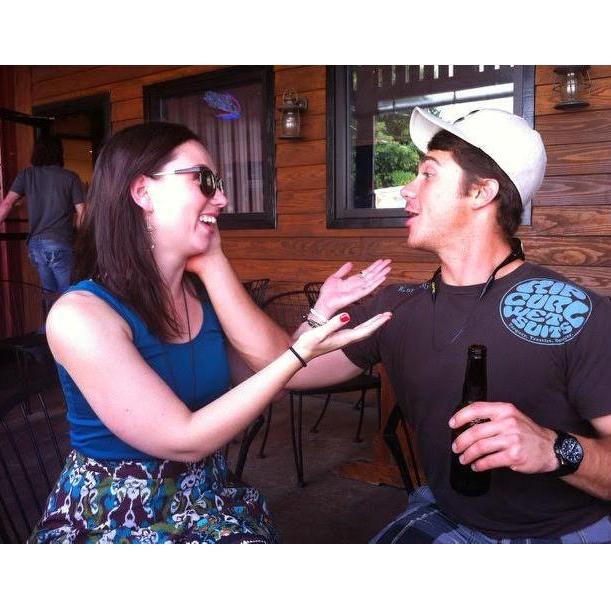 This was maybe taken in 2011? It was before we were dating, and he was singing "A Whole New World" to me! Always makes us laugh!
