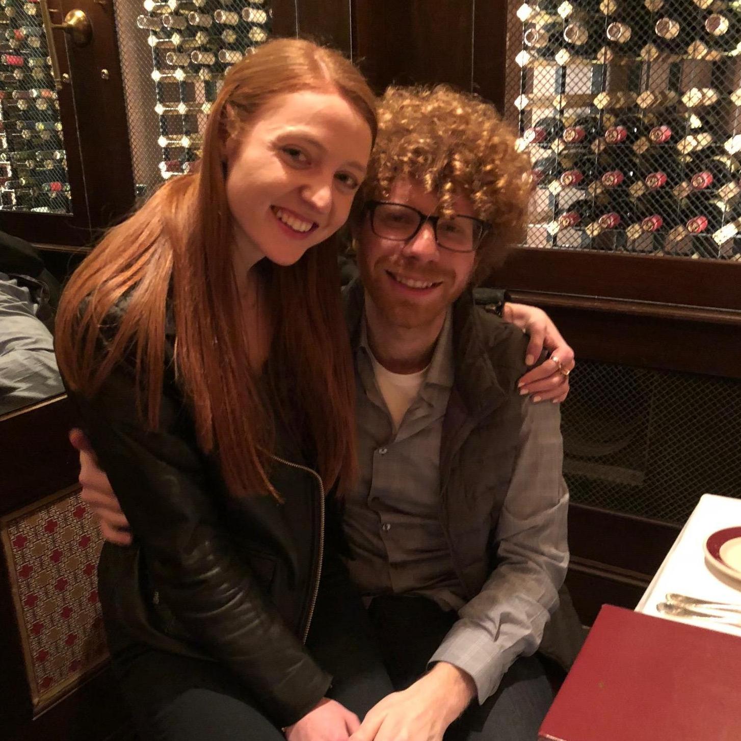 Celebrating Karen Mangel's birthday in Atlanta.