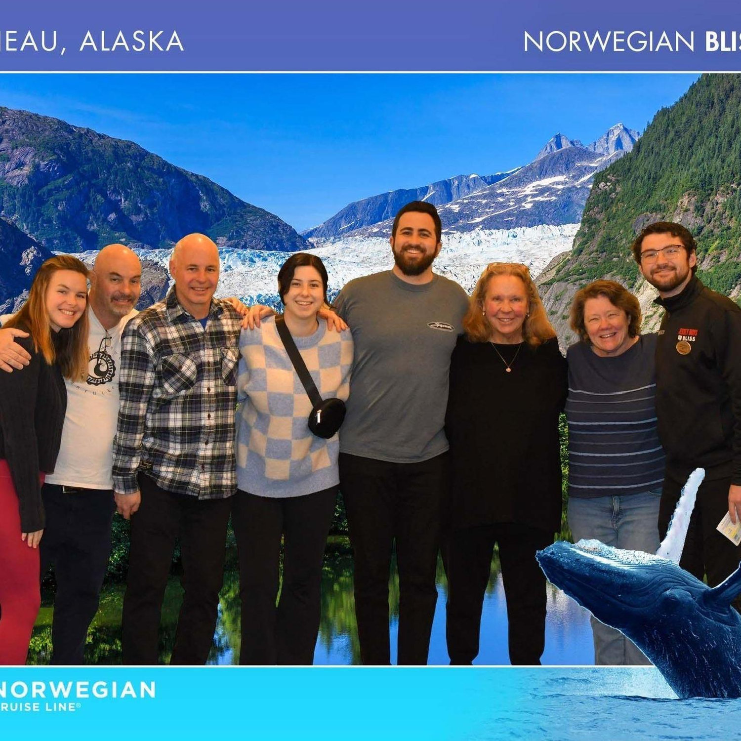 On the cruise with Kelli, Jack, Dan, Kathy, Susan, and Luke