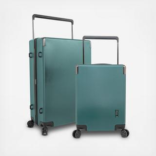 M&A 2-Piece TSA-Lock Wide Trolley Rolling Luggage Set
