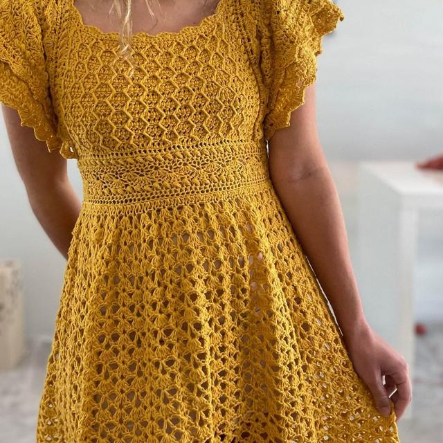 Crochet dress WRITTEN PATTERN (Aviva dress)