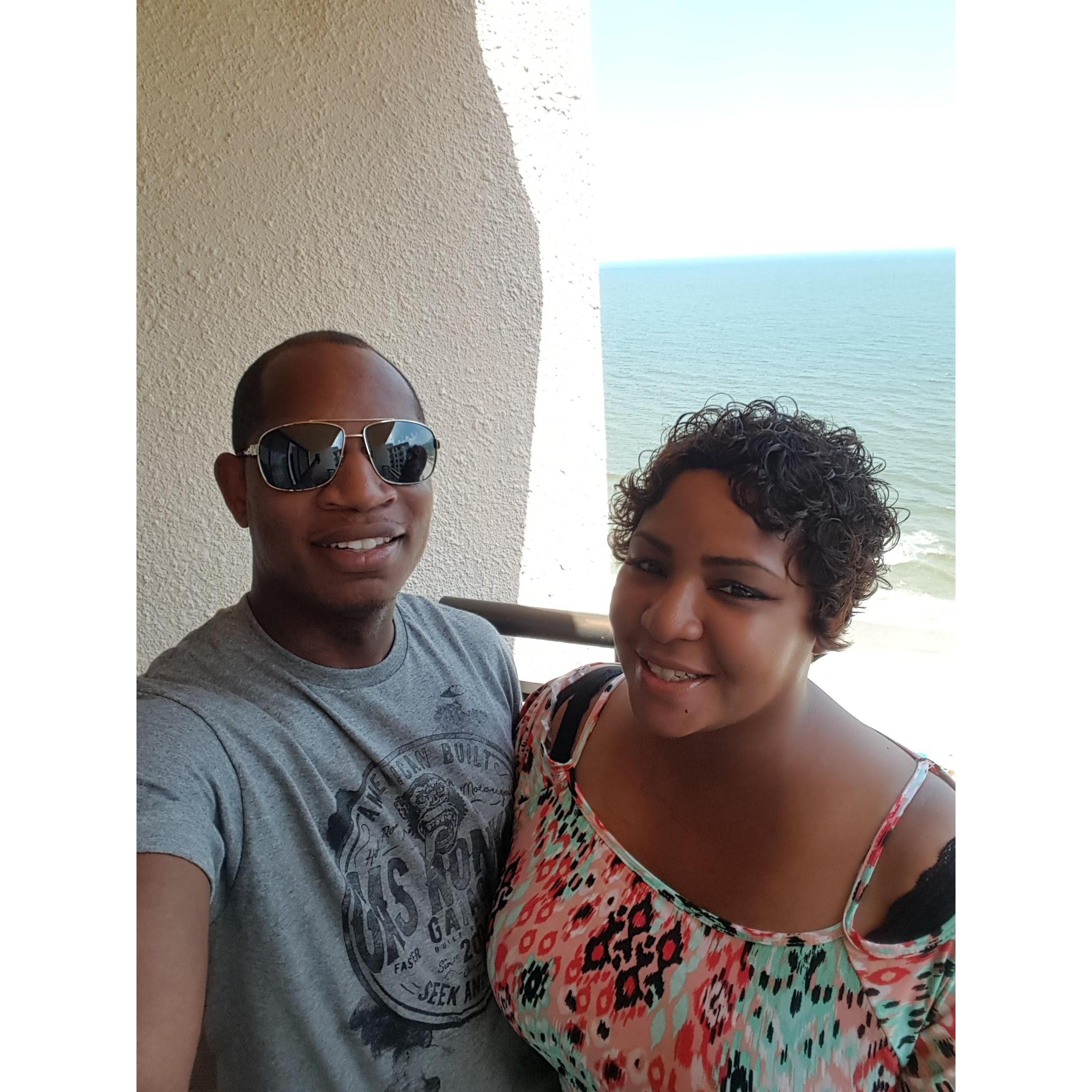 At the beach