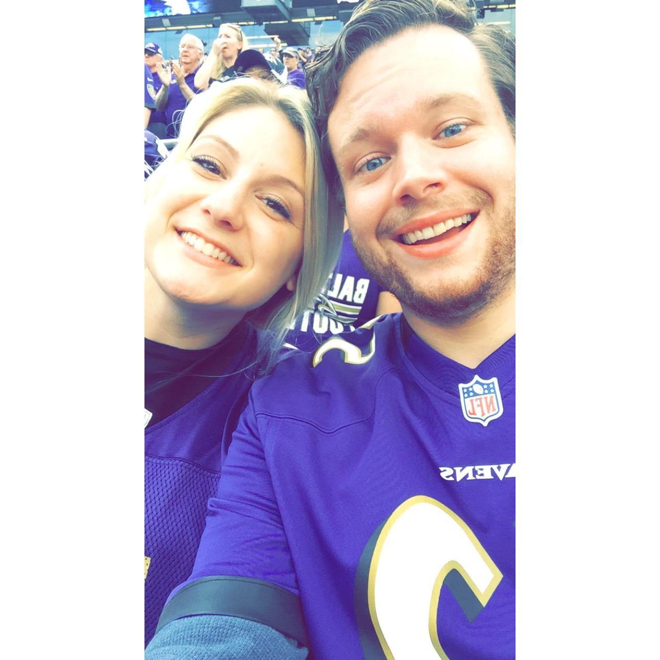Andrew's birthday at the Ravens game