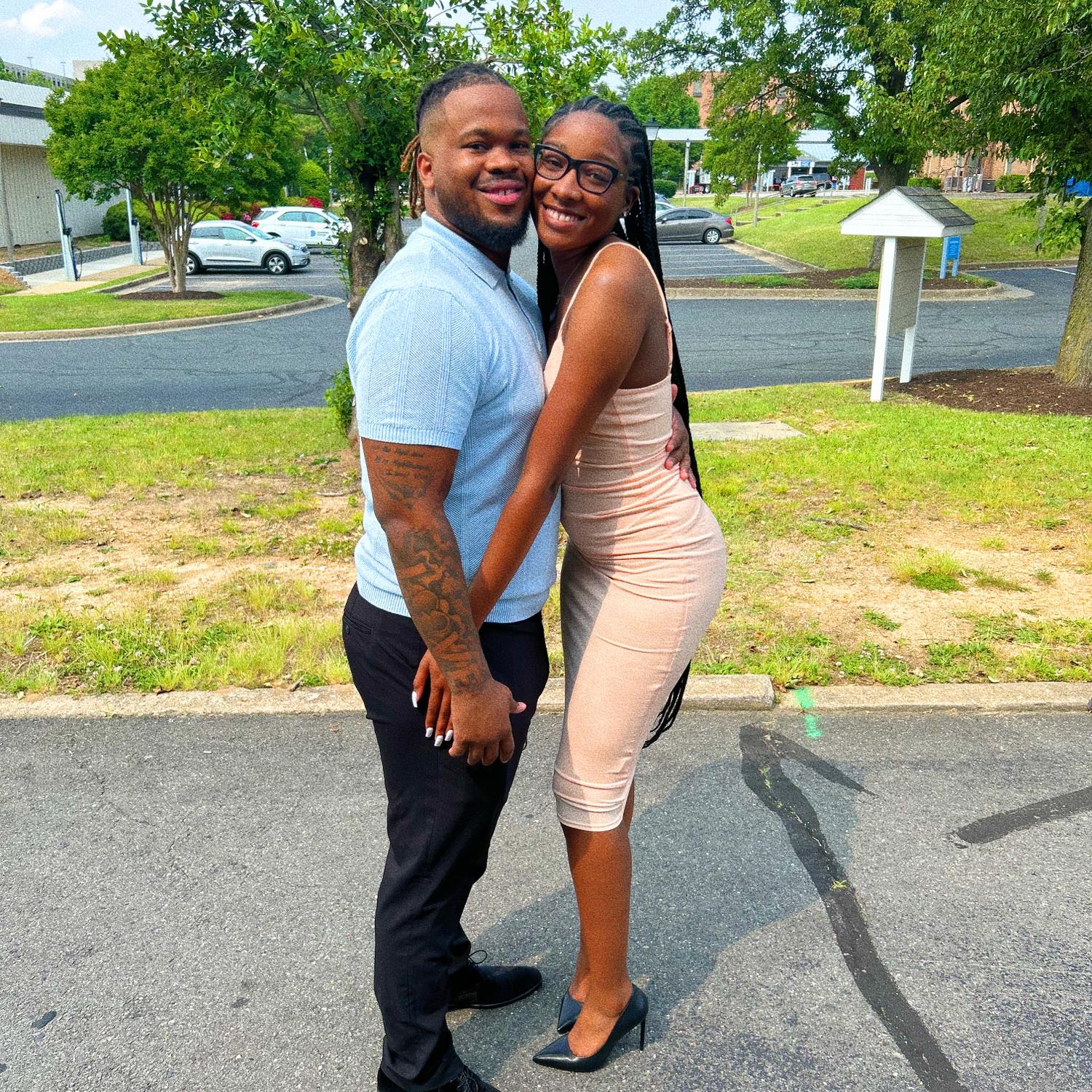 Our first wedding together.