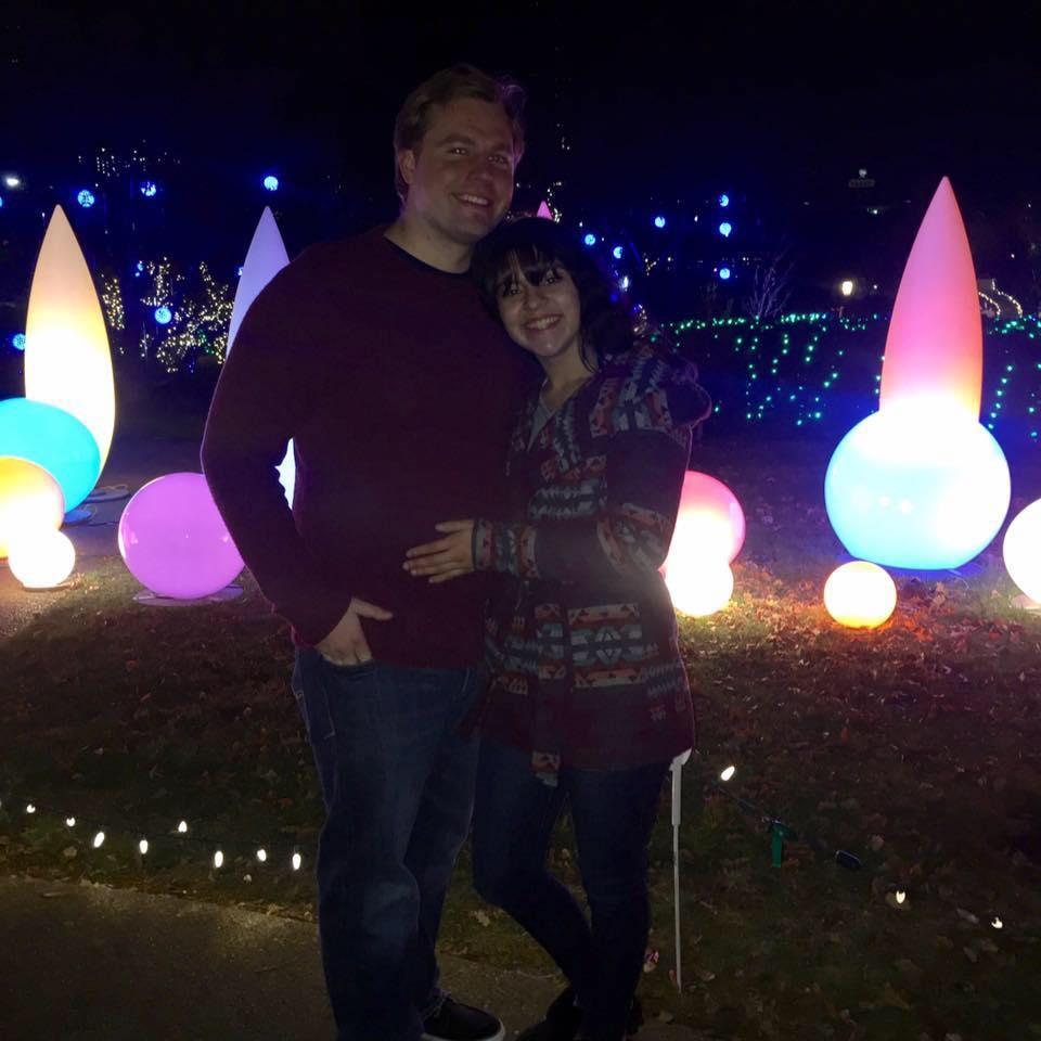 This was taken during our first holiday season together.