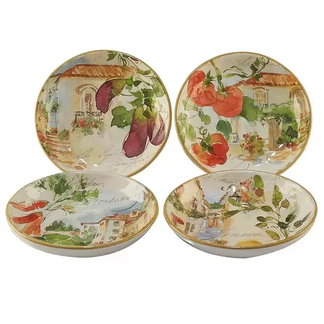 Certified International Piazette 4-Pc. Pasta Bowl