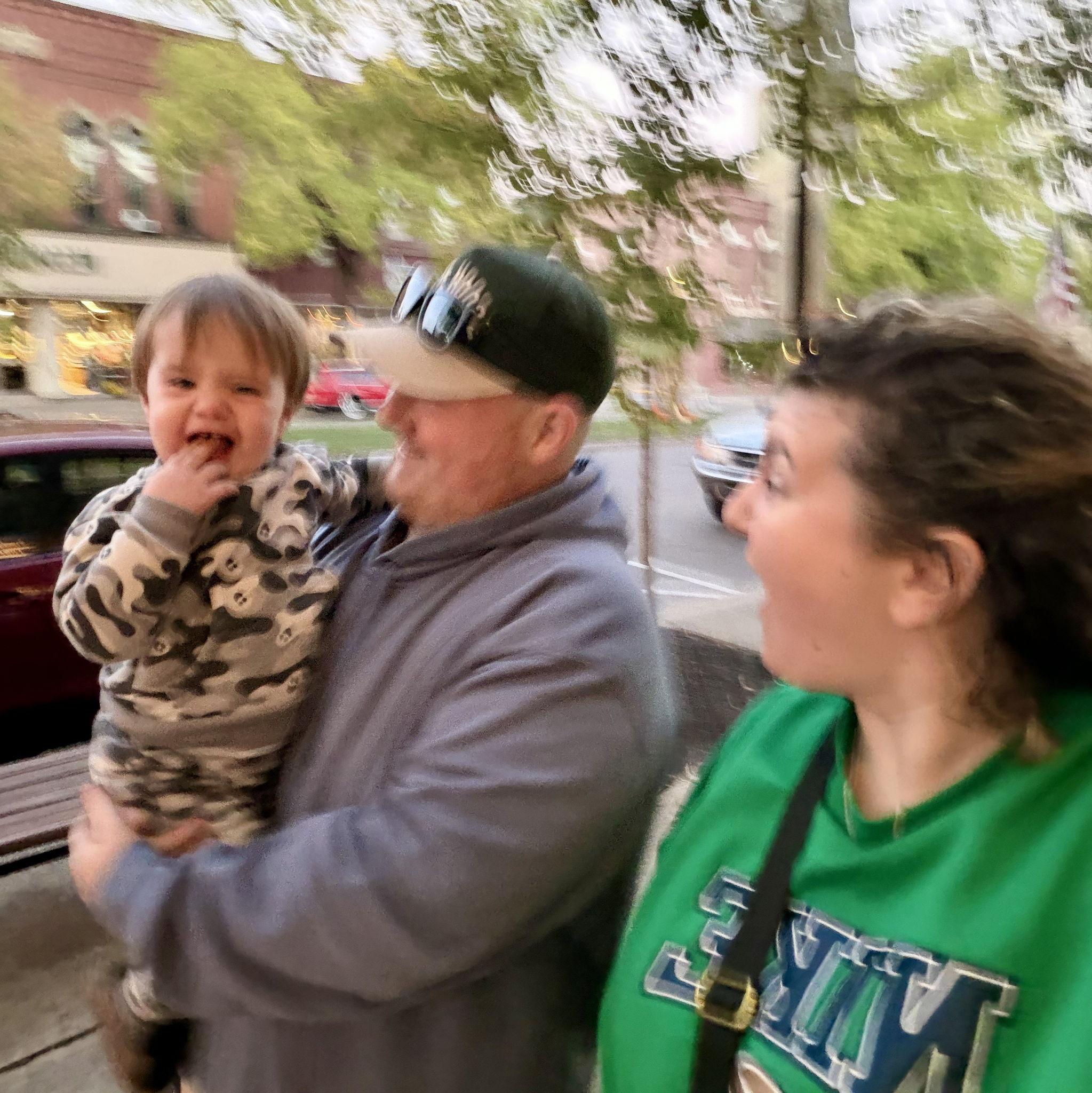 Wellsboro, PA with friends and family.