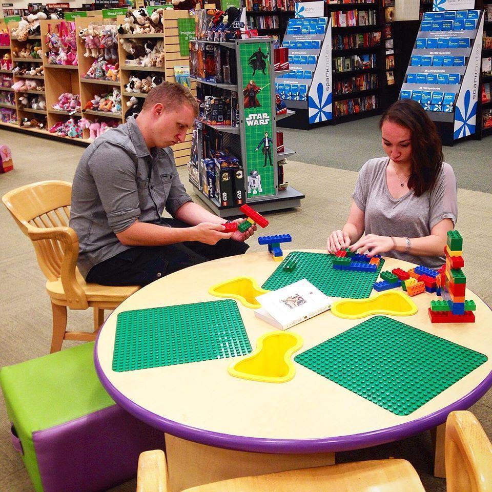The day we discovered our love of Barnes & Noble!