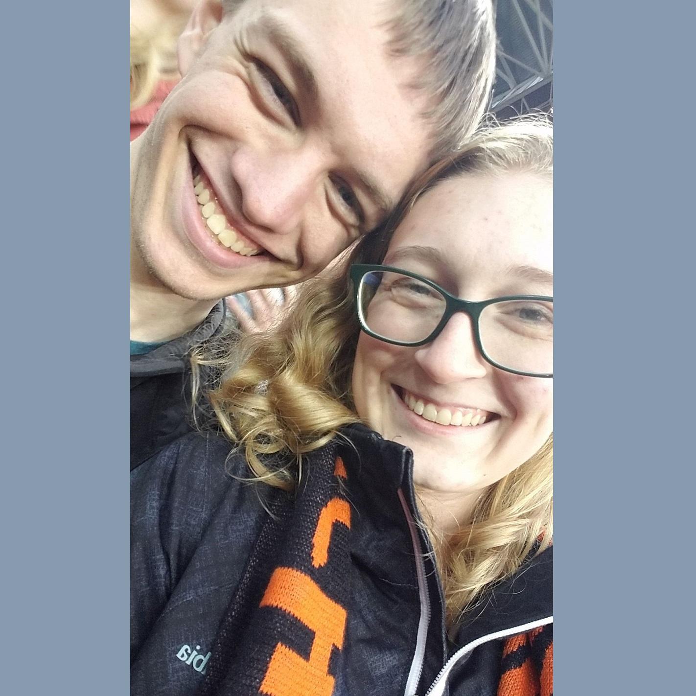 Kristina and Caleb met at a football game, but went back together for an OSU victory!