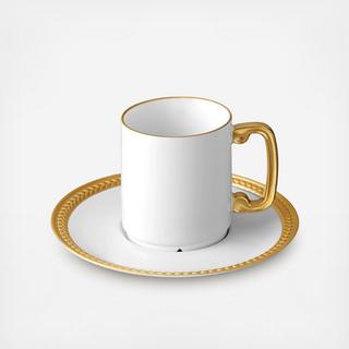Soie Tressee Espresso Cup and Saucer