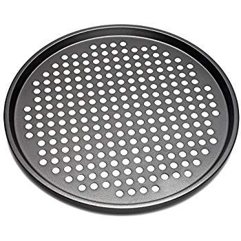 Pizza Pan with Holes, 2 Pack Segarty Carbon Steel Perforated Baking Pan with Nonstick Coating, 12 Inch Round Pizza Crispy Crust Tray Tools Bakeware Set Cooking Accessories for Home Restaurant Kitchen