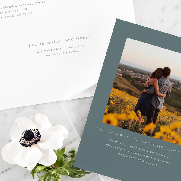 Avinyo Photo | Blue Spruce | Zola Save The Dates