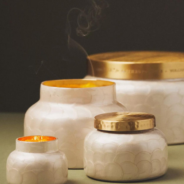 Capri Blue Volcano Capiz Jar Candle​