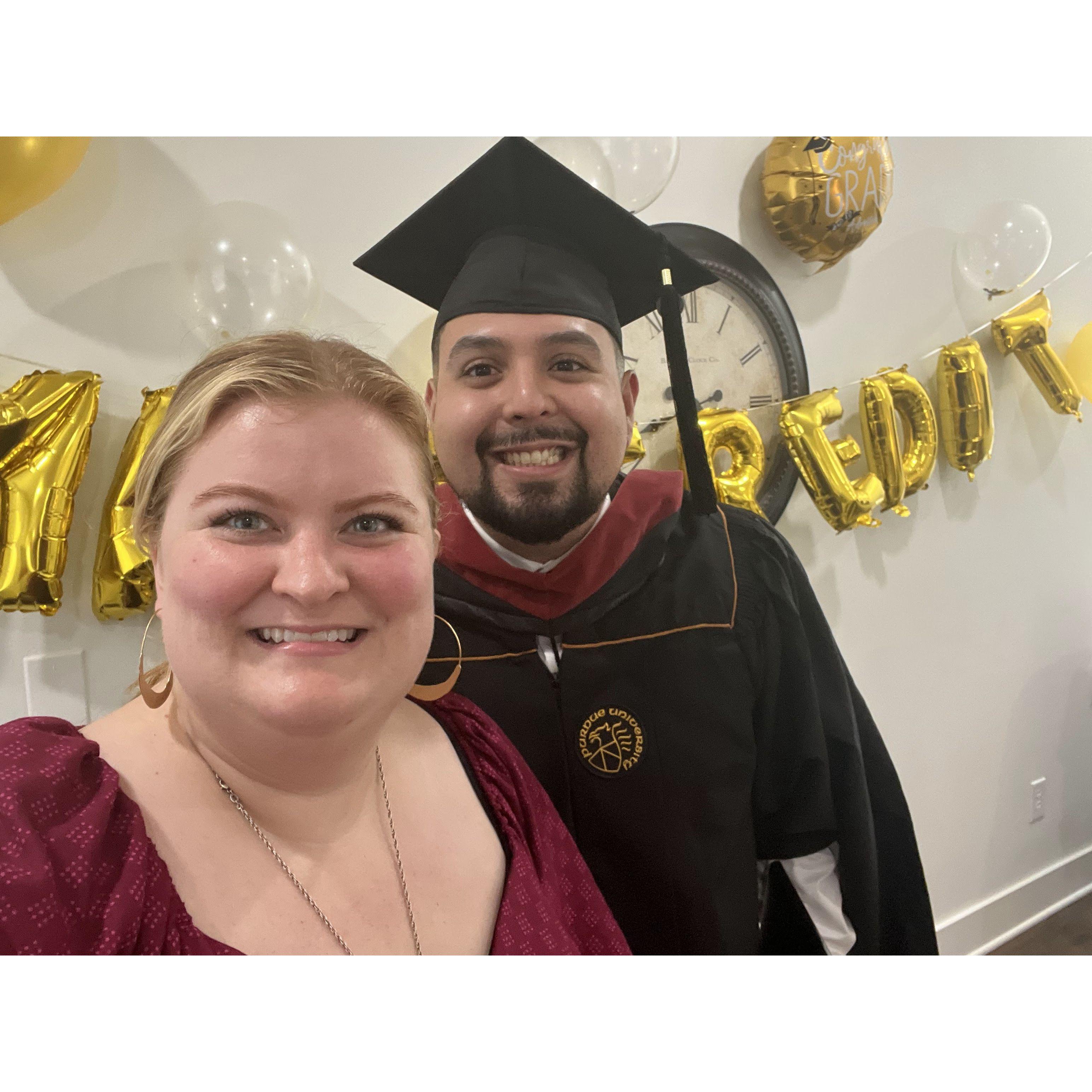 JB Graduates with a Masters in Economics from Purdue