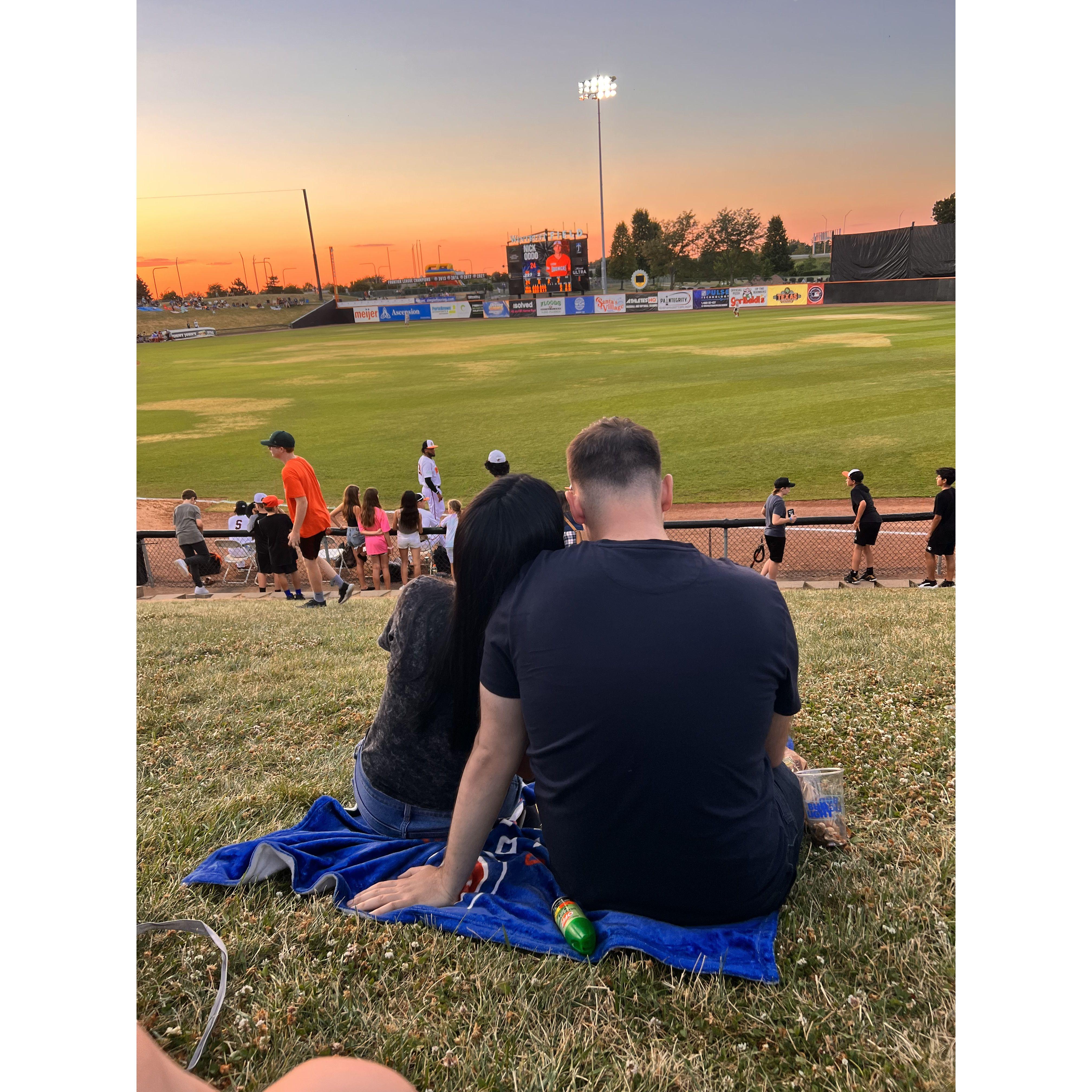 Fourth of July Boomers baseball game