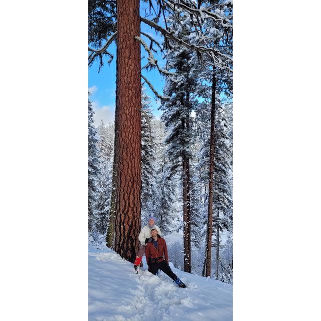 We share a love of Ponderosas and snow