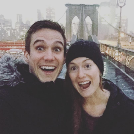 A snowy walk across the Brooklyn Bridge