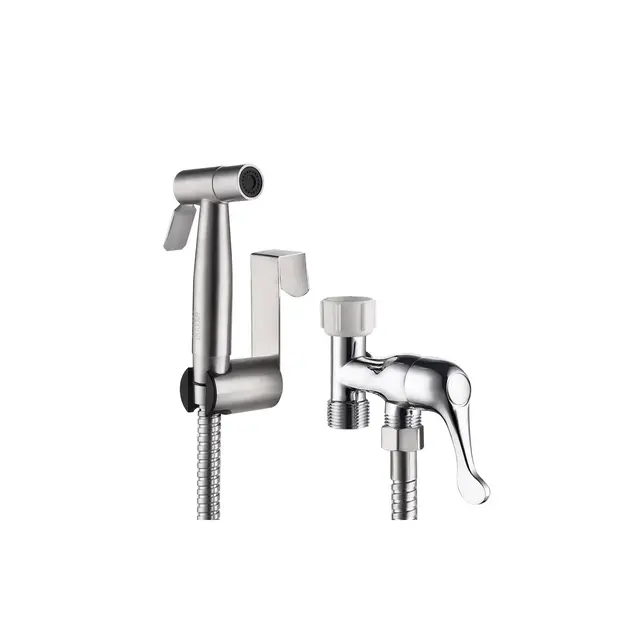 Non-Electric Stainless Steel Handheld Bidet Attachment Toilet Sprayer for Toilet Bidet
