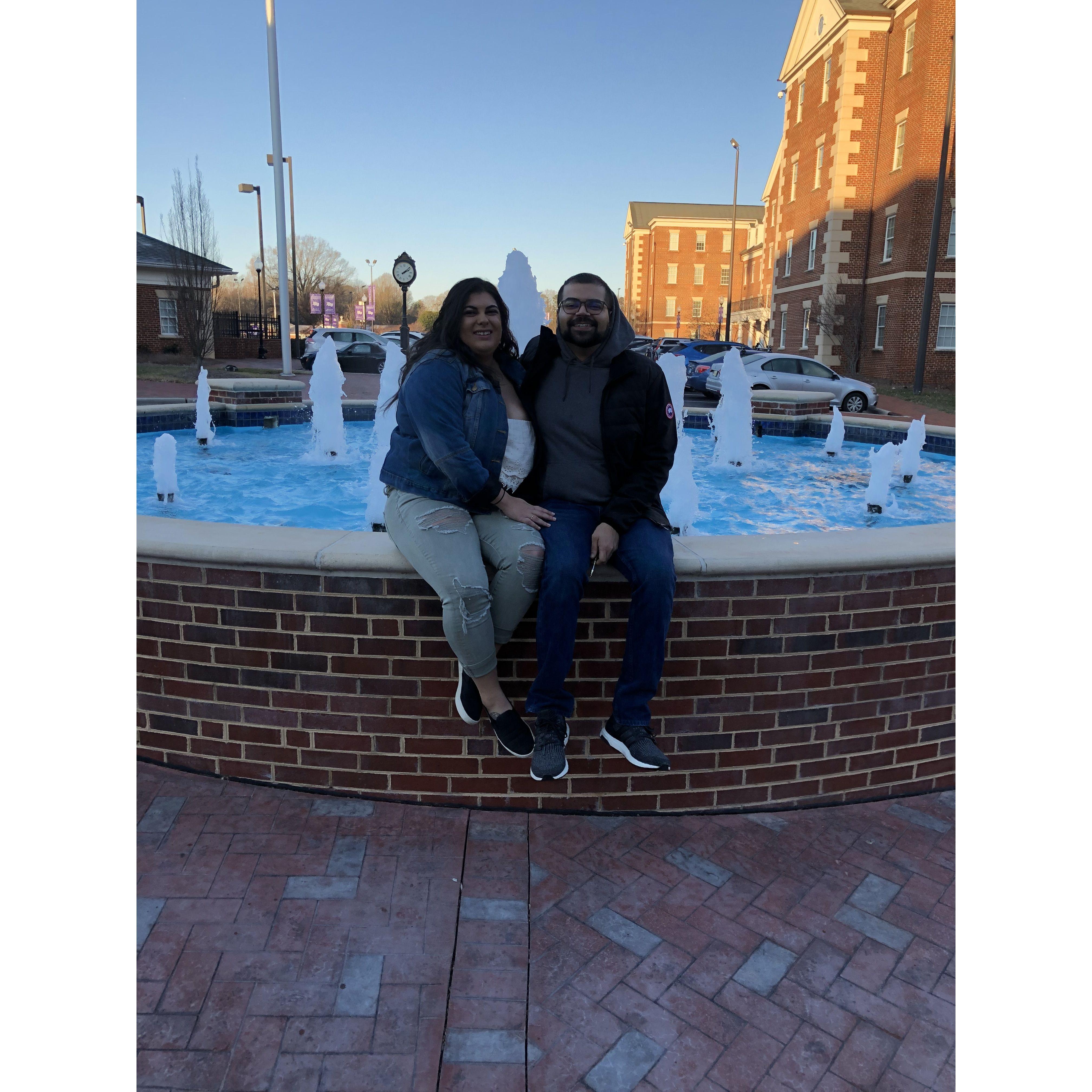 Our first anniversary (Yasmene ditched Malik right after this to spend the day in Charlotte with her friends, Malik was very nice about it).