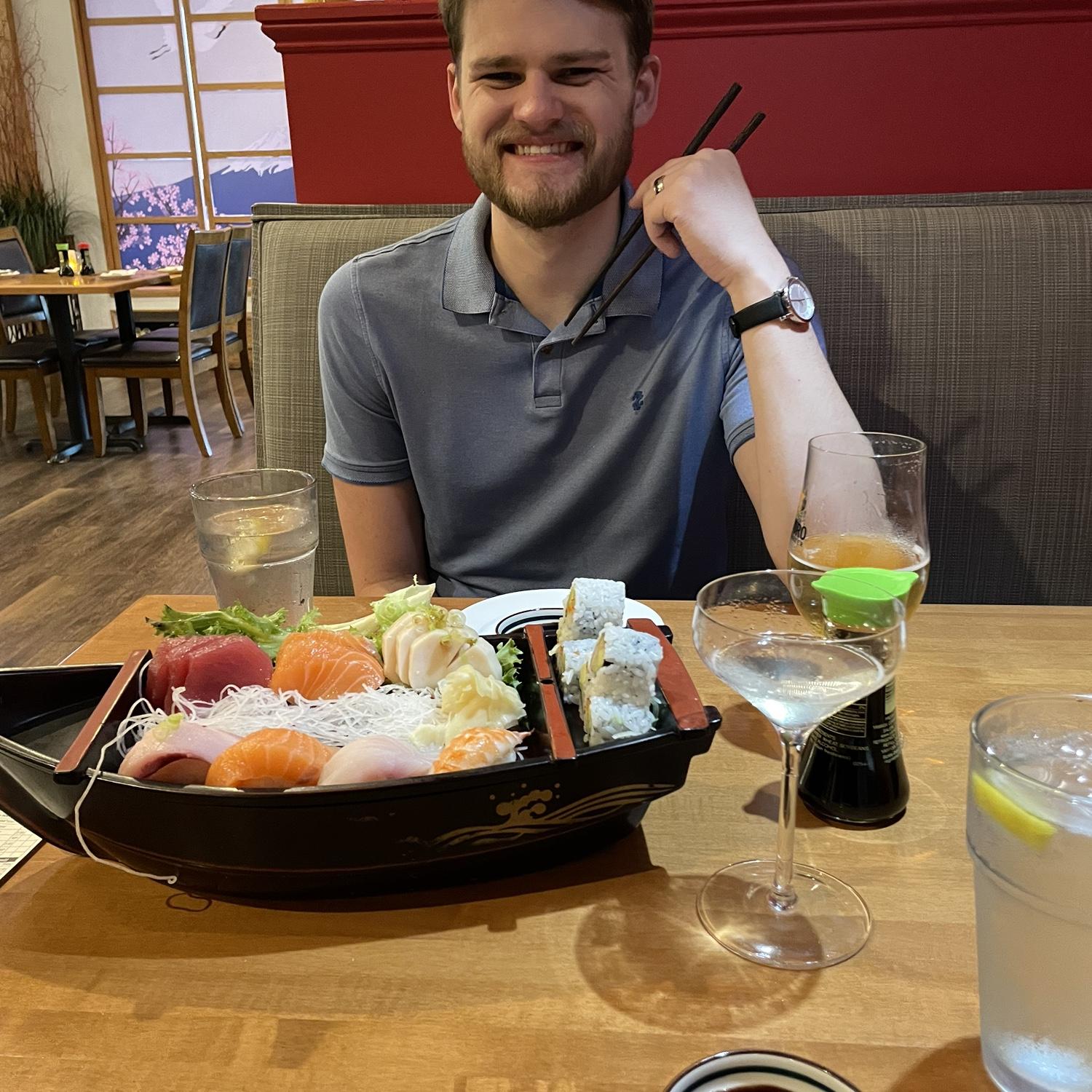 Date night for Jodi's favorite food. Sushi!