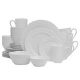 Mikasa Trellis White 40 Piece Dinnerware Set, Service for 8