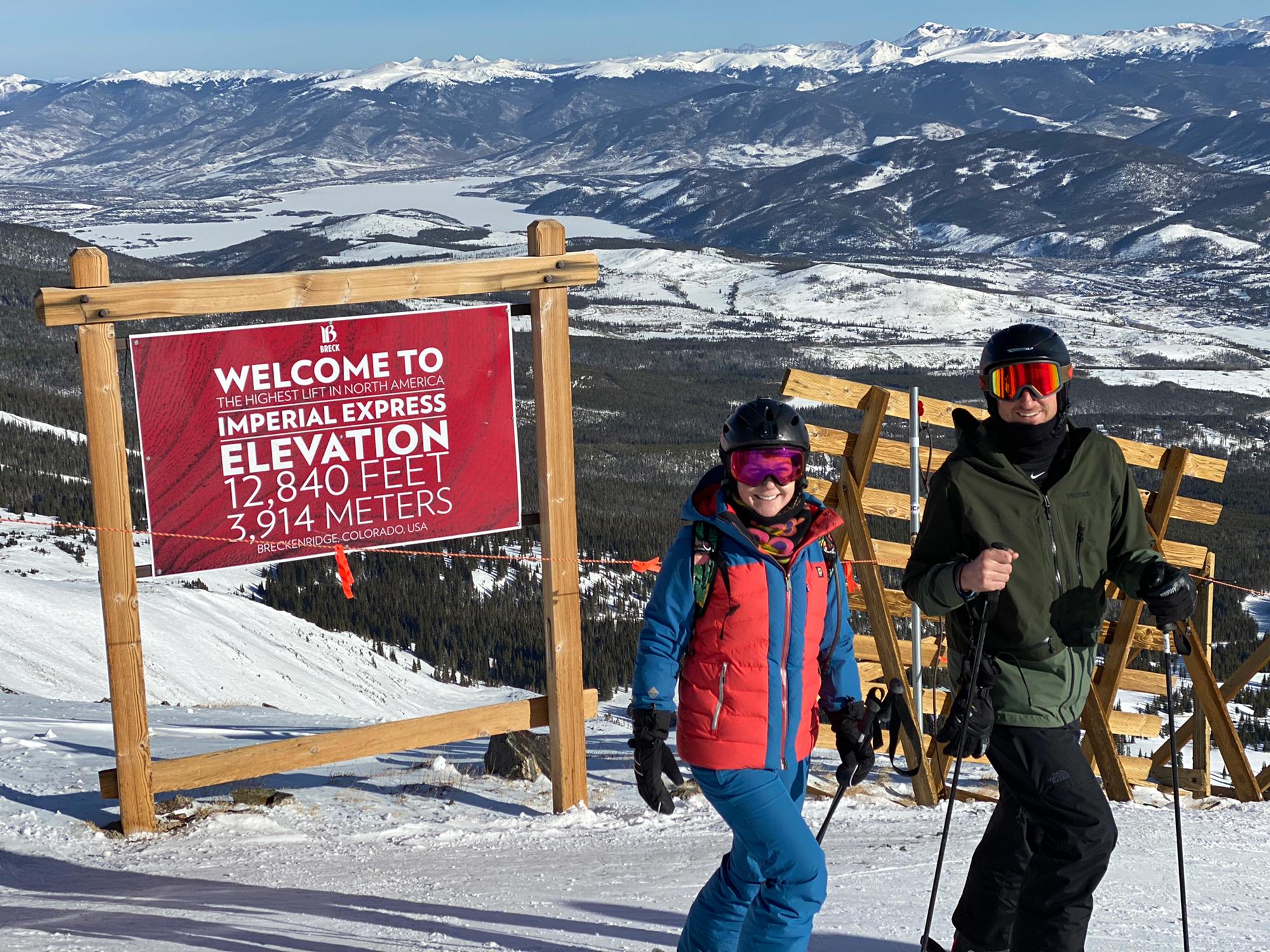 Skiing in Breckenridge, CO