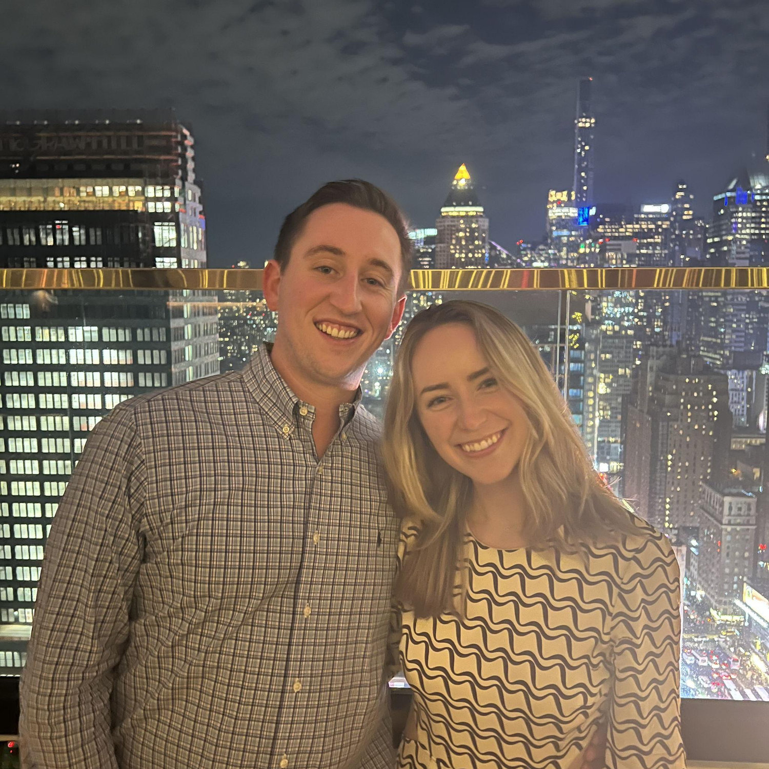 Celebrating our friend Jack and Norah's engagement in NYC (December, 2023)