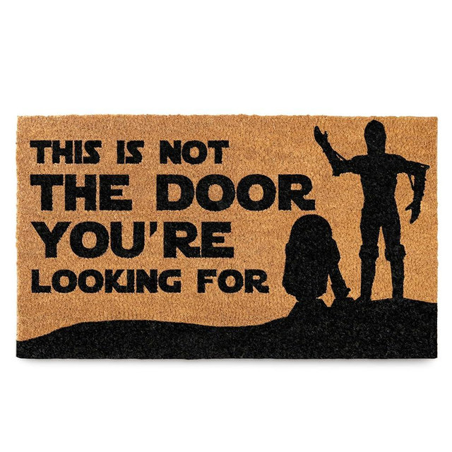 This Is Not The Door You're Looking for Door Mat 30x17 Inch, Star Door Mat, Star Welcome Mat, Star Doormat, Door Mat Star, Nerdy Welcome Mat, Star Mat, Star Décor, Geek Decor, Geek Door Mat Nerd Decor
